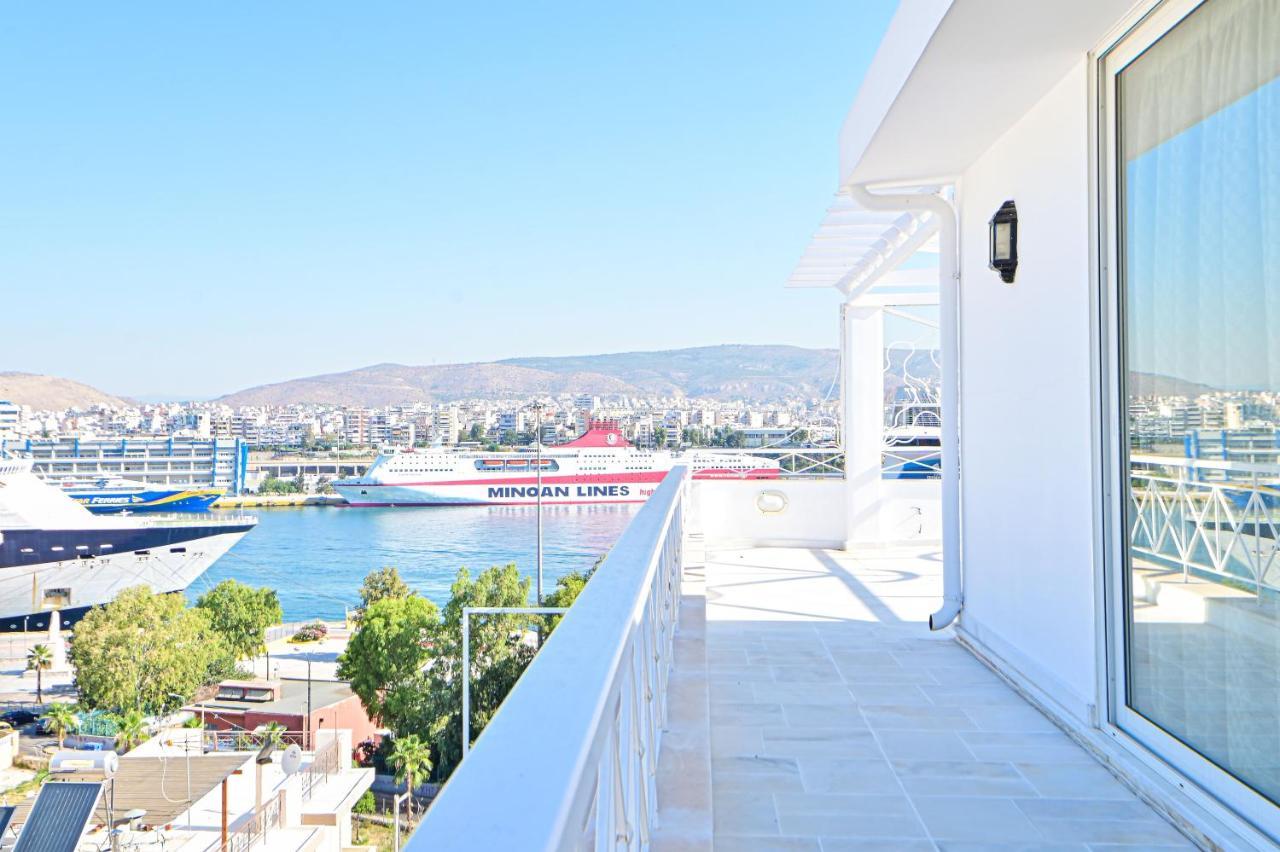 Charming Apartment With A Sea View Terrace Piraeus Exterior photo